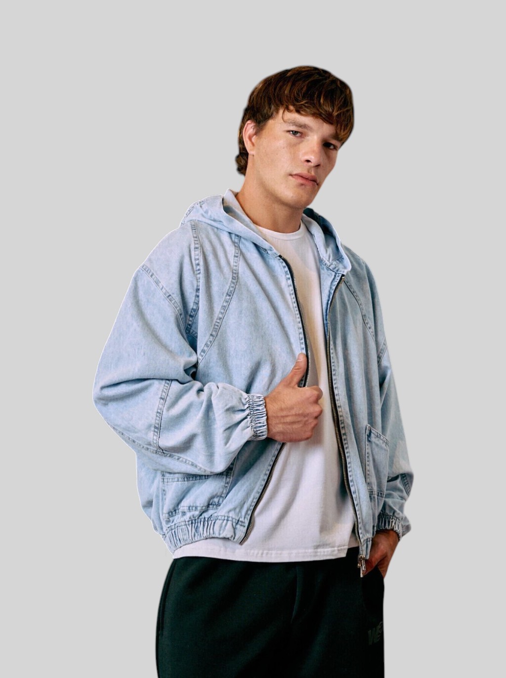 Campera Jean Moov Celeste