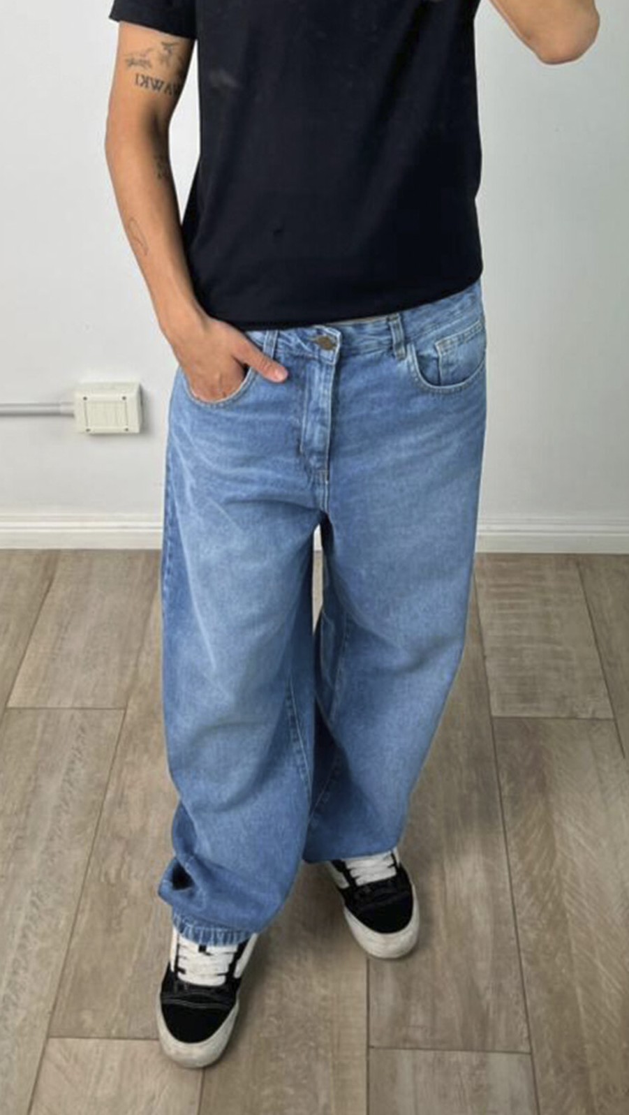 Jean Recto Baggy Celeste