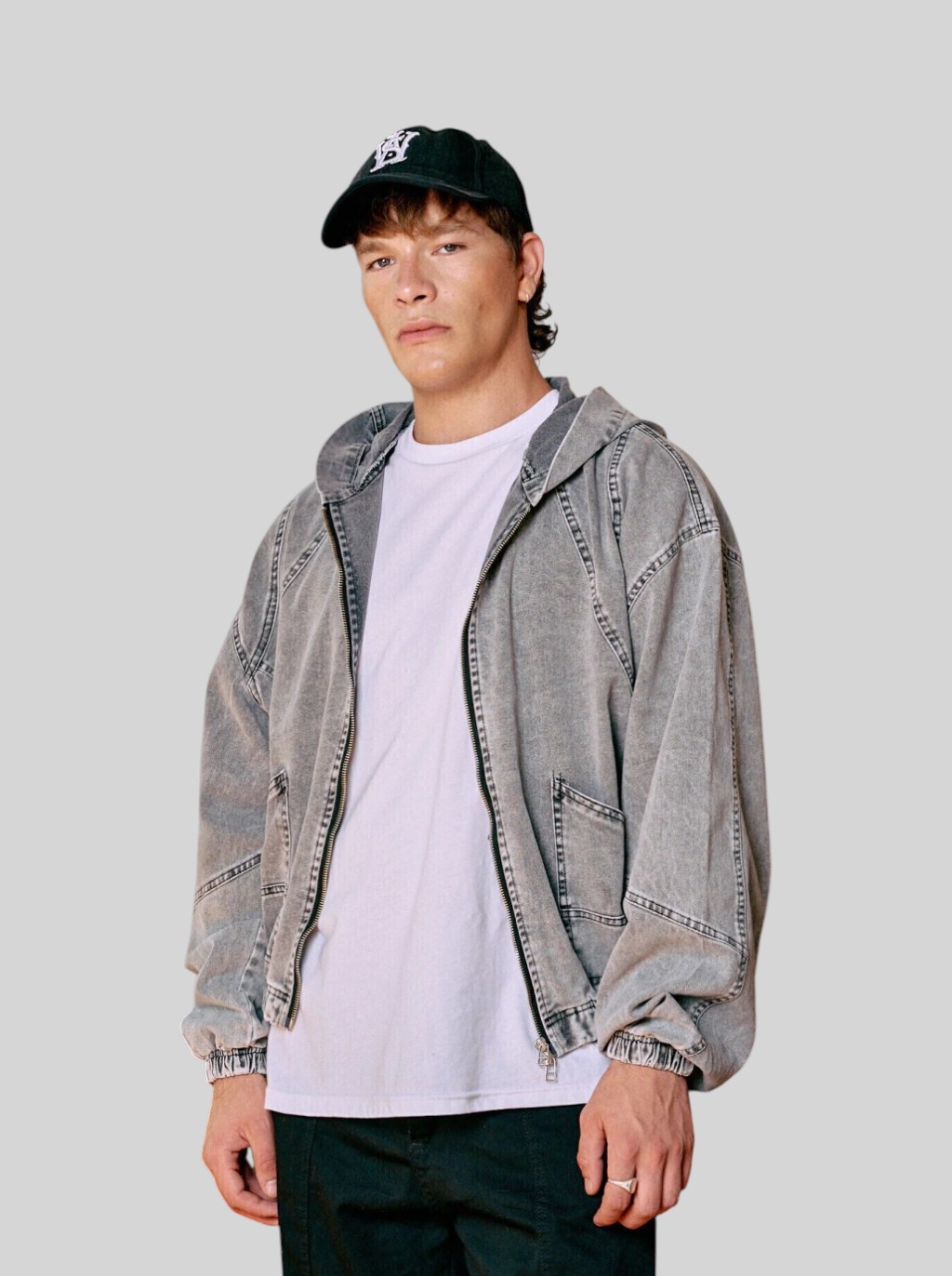 Campera Jean Moov Gris