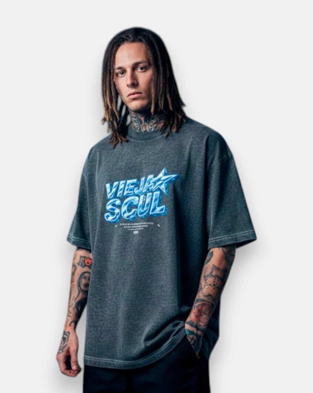 Remera Oversize Knows II Washed