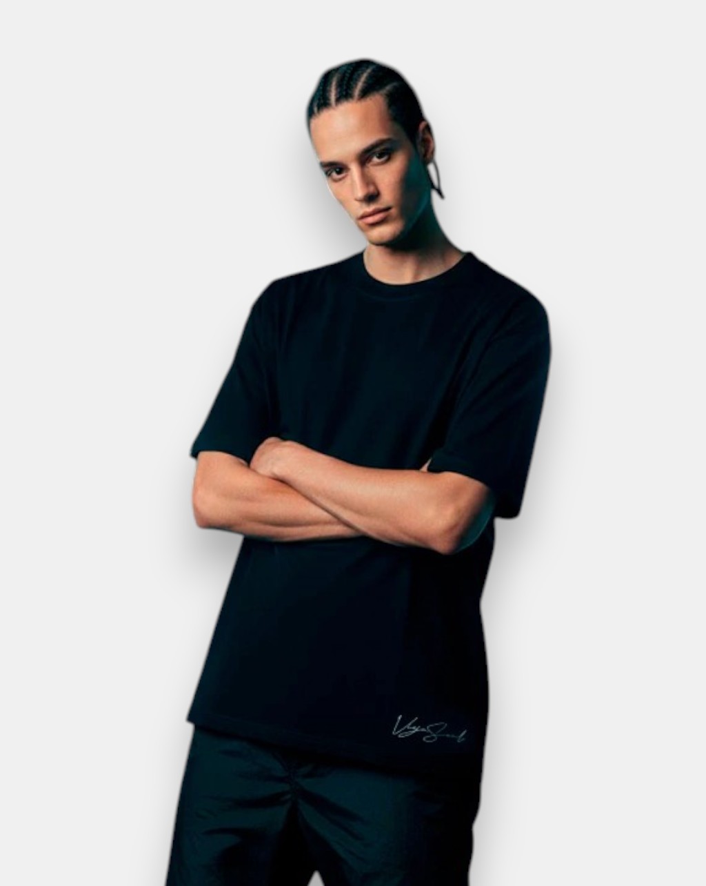 Remera Oversize Sign Negra