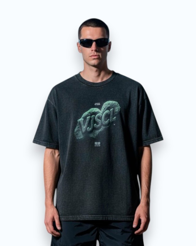 Remera Oversize Rocks Washed