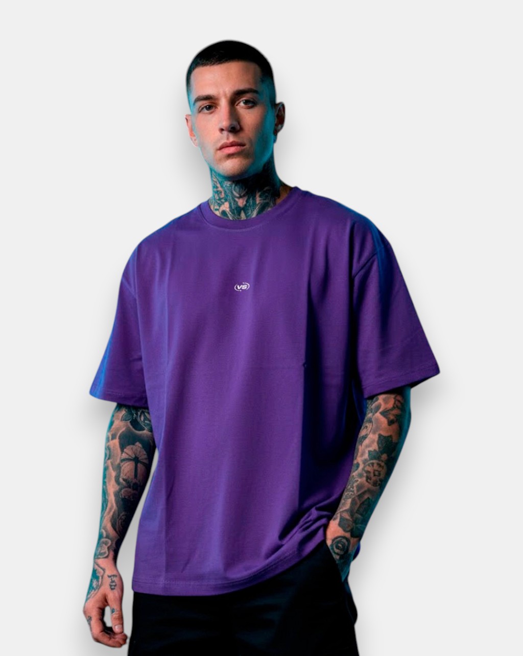 Remera Oversize Circle VS Violeta