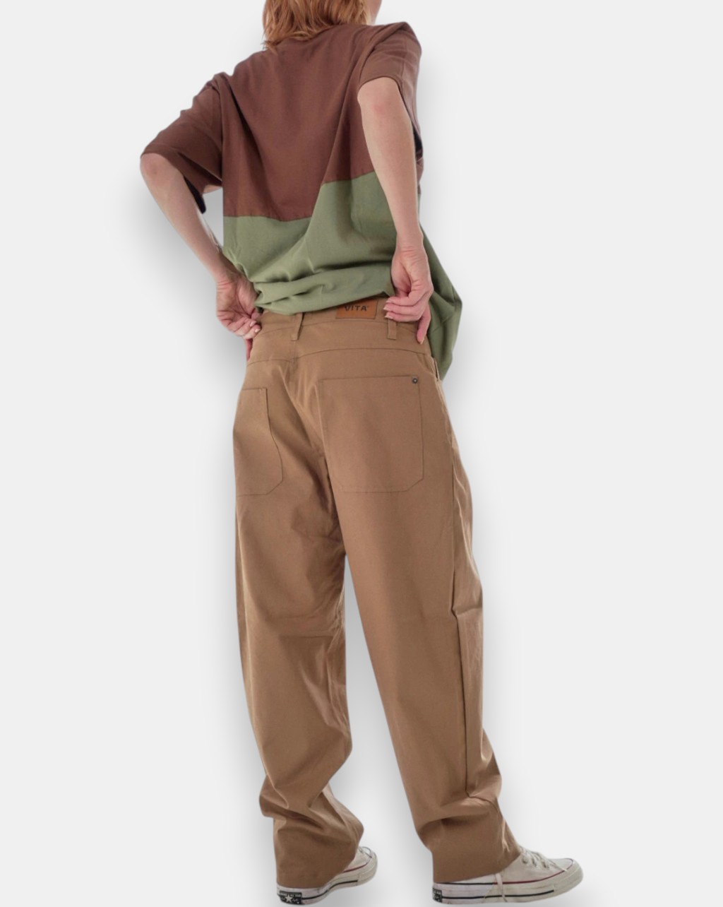 Pantalon Straight Atemporal Camel
