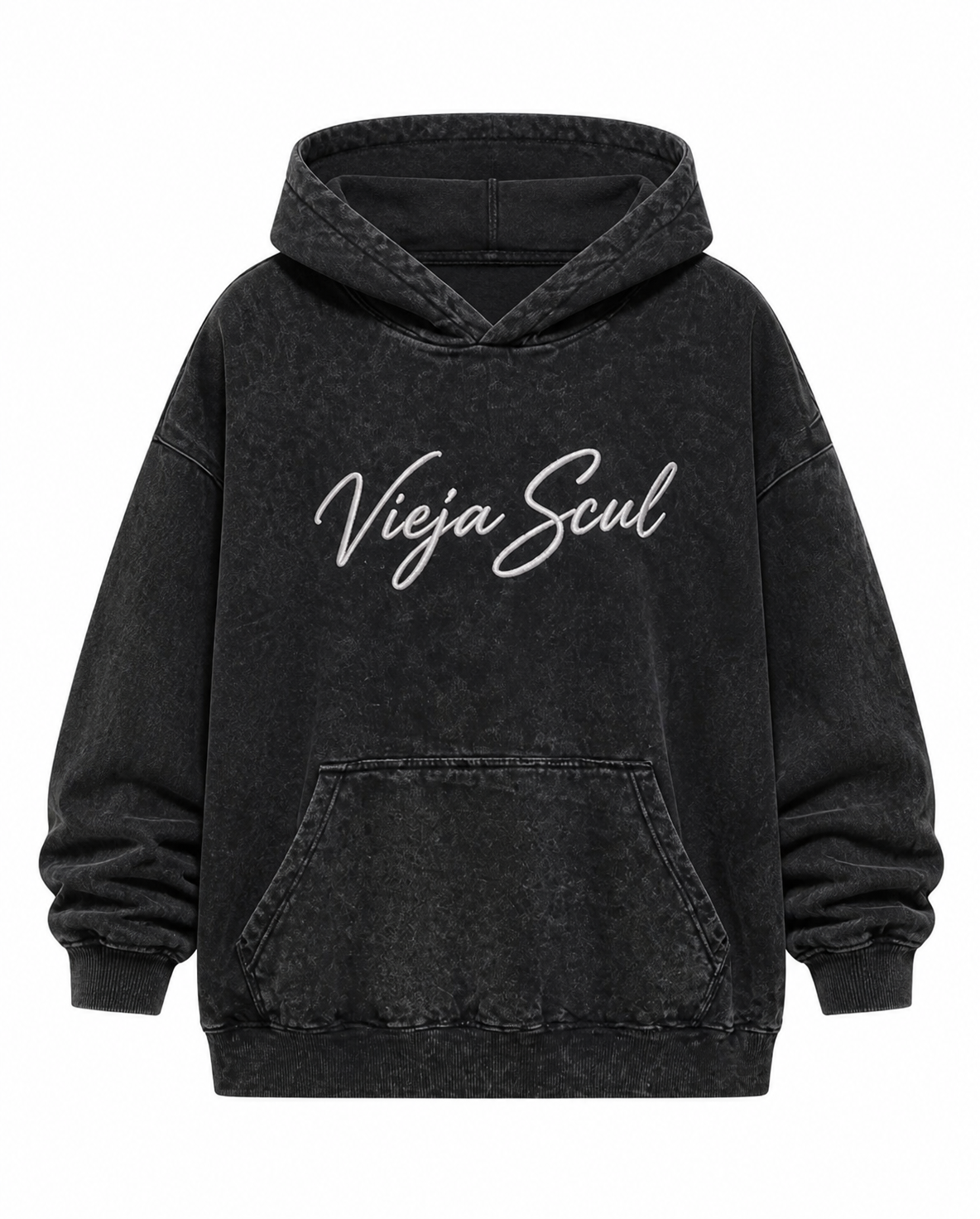 Maxi Buzo Canguro Oversize Script Washed